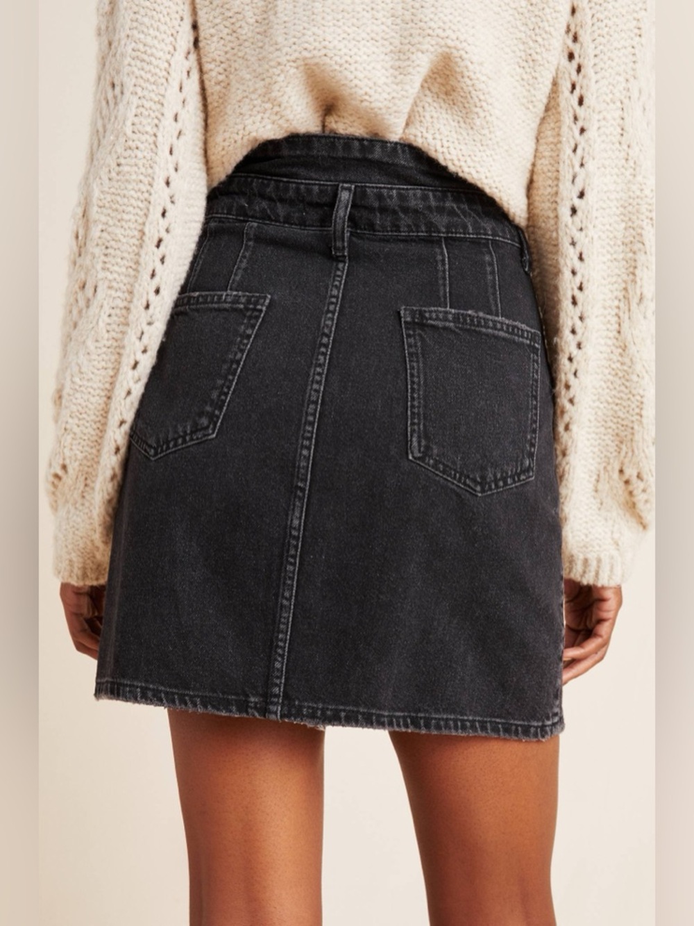Pilcro by Anthropologie Denim Mini Skirt - Size 2 - Picture 4 of 16